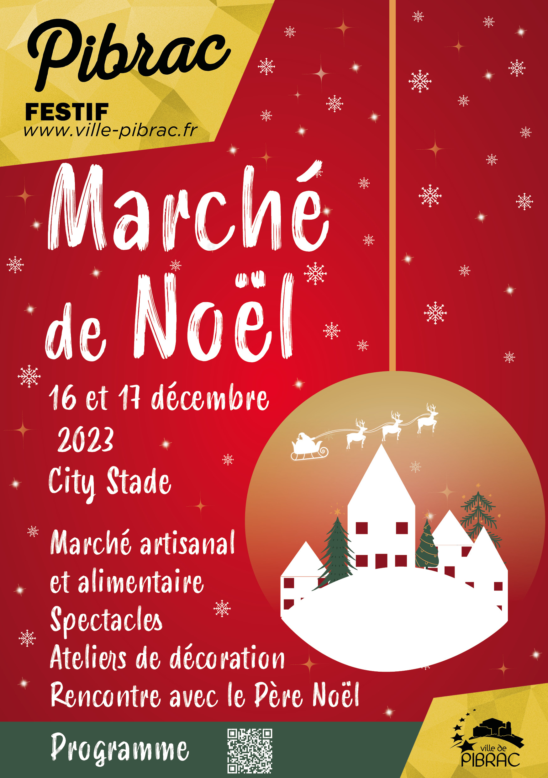 Affiche Marché de Noël 2023