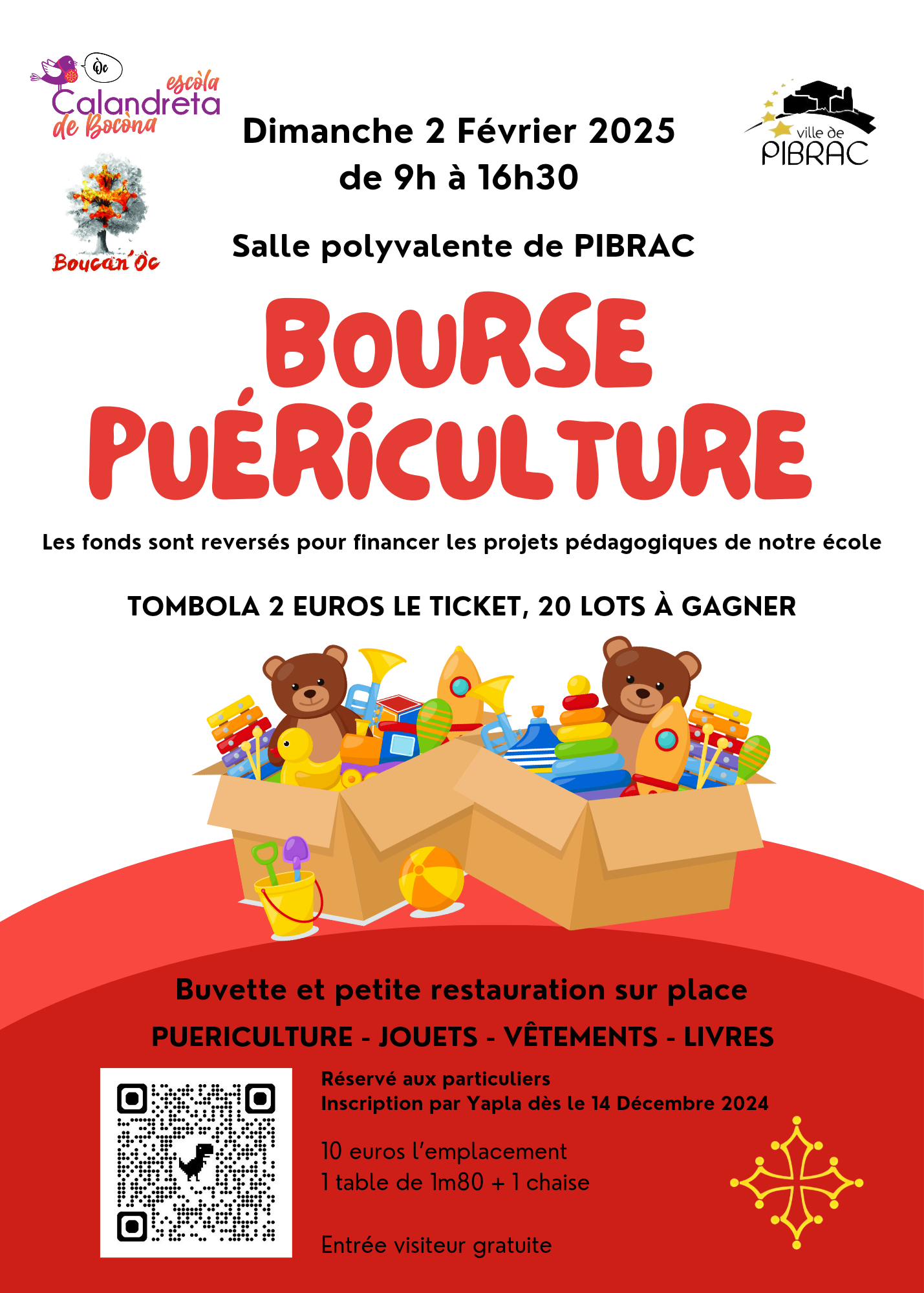 Bourse Puériculture de l'association Boucan'Oc