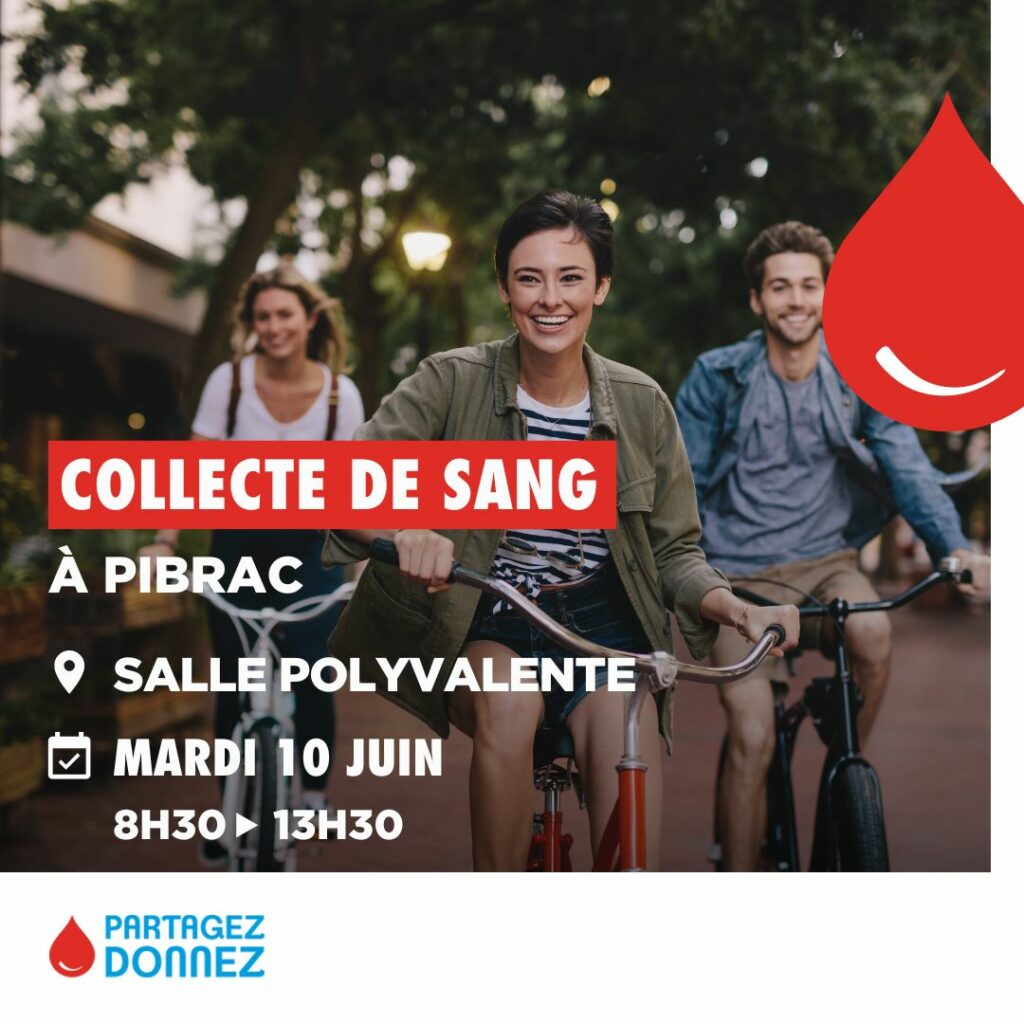 Collecte de sang mardi 10 juin 2025