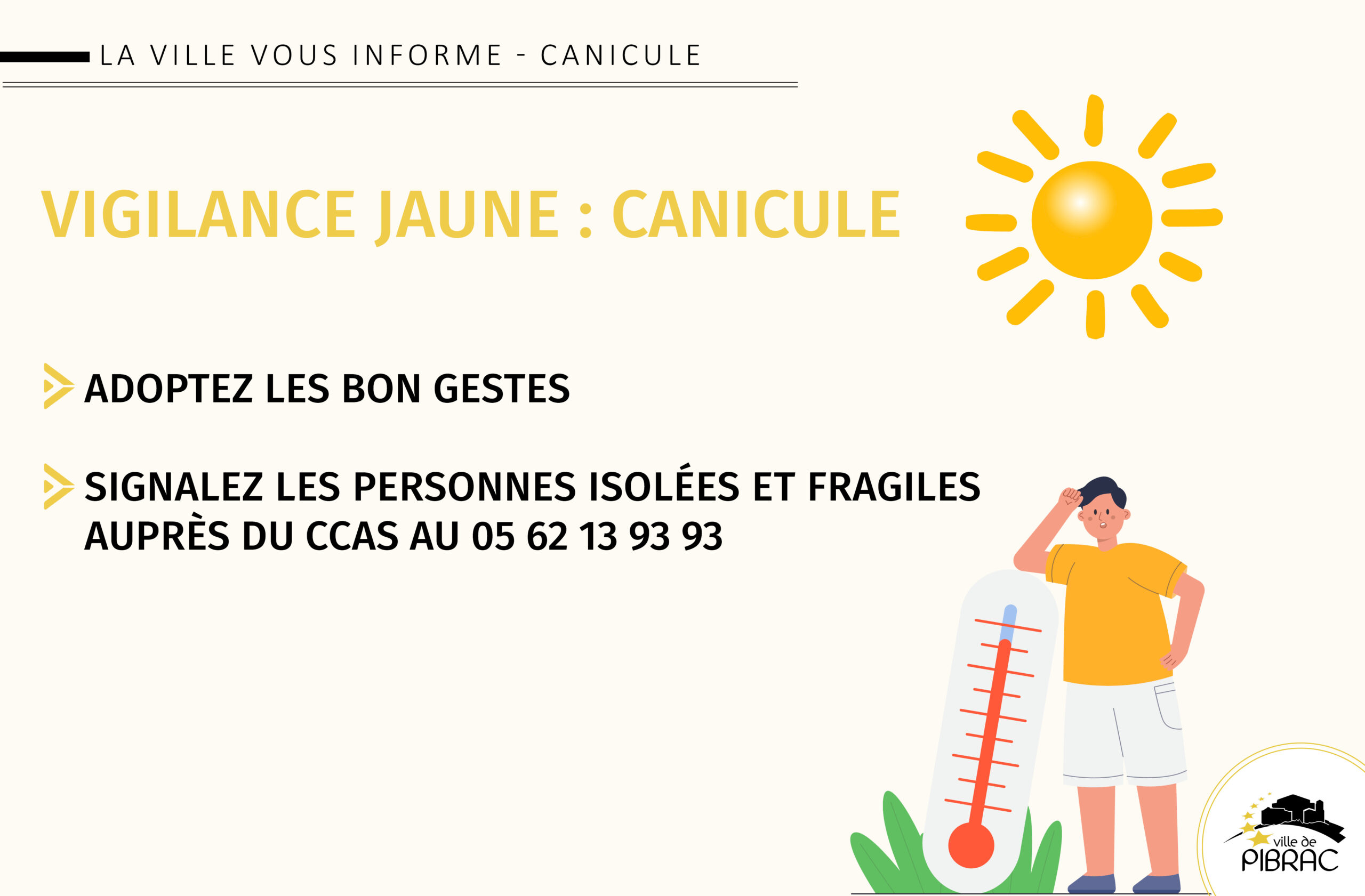 Vigilance jaune canicule