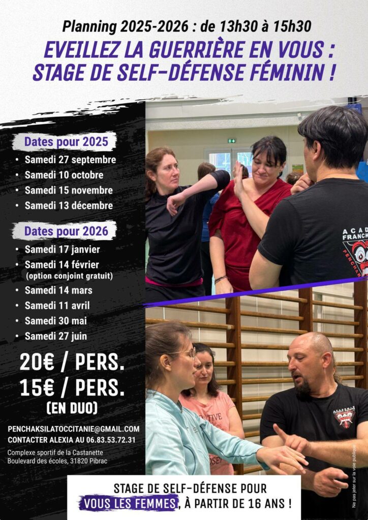 Stage de self defense 2025-2026