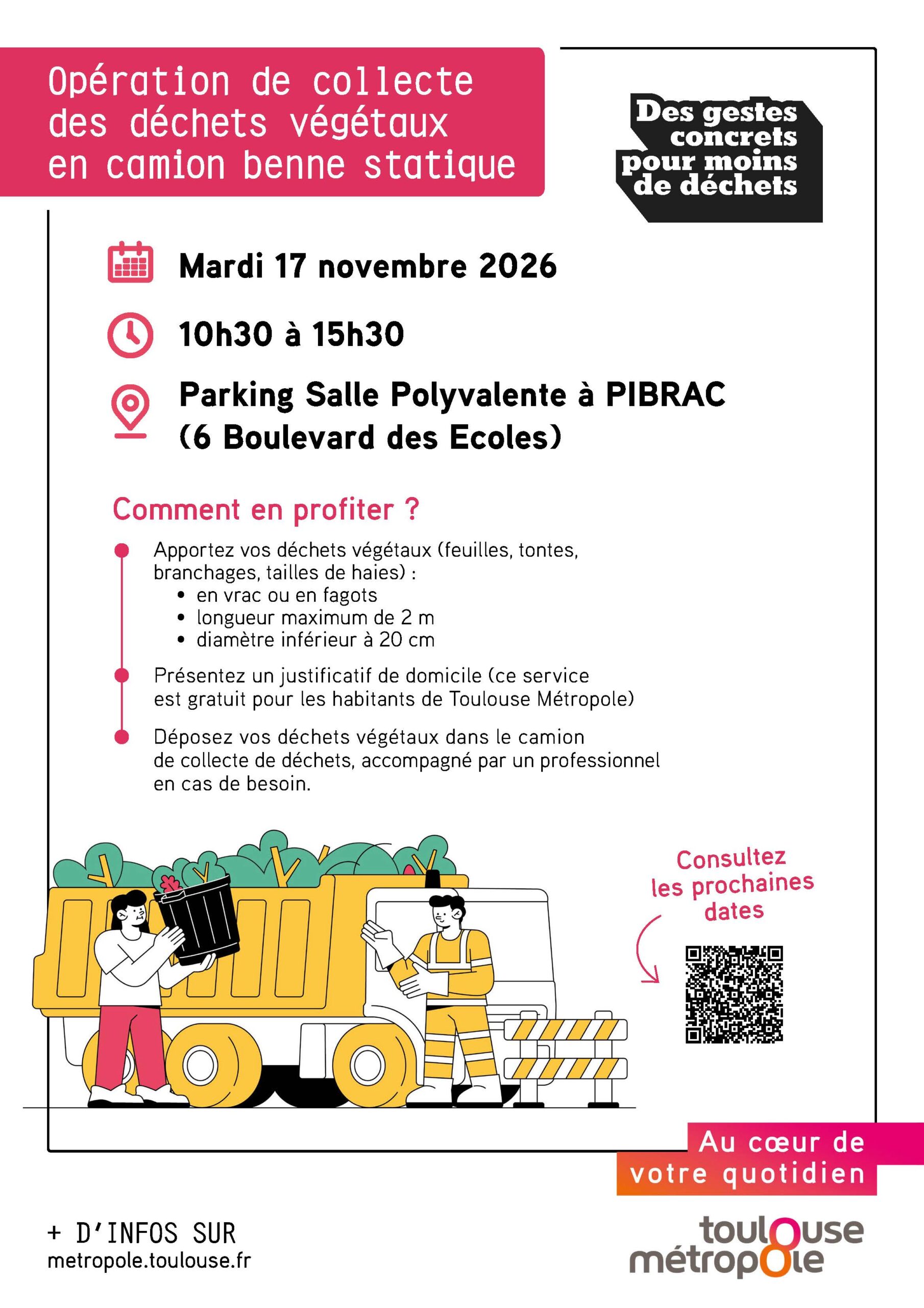 Collecte en benne statique 17 novembre