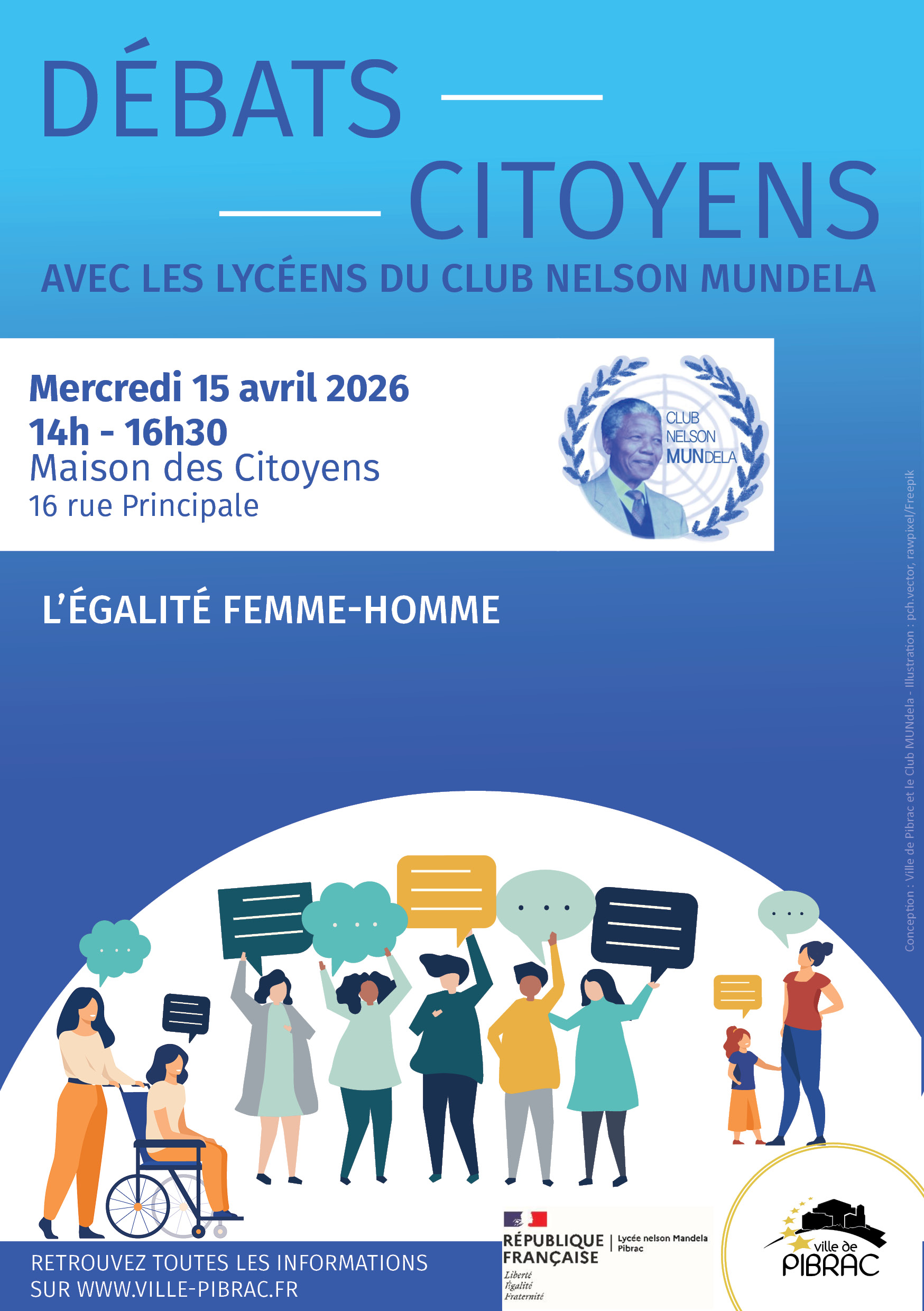 Débats Citoyens le 15 avril 2026 à 14h à la MDC