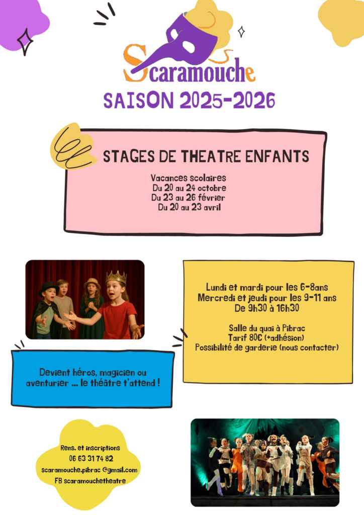 Stage théâtre enfants Scaramouche
