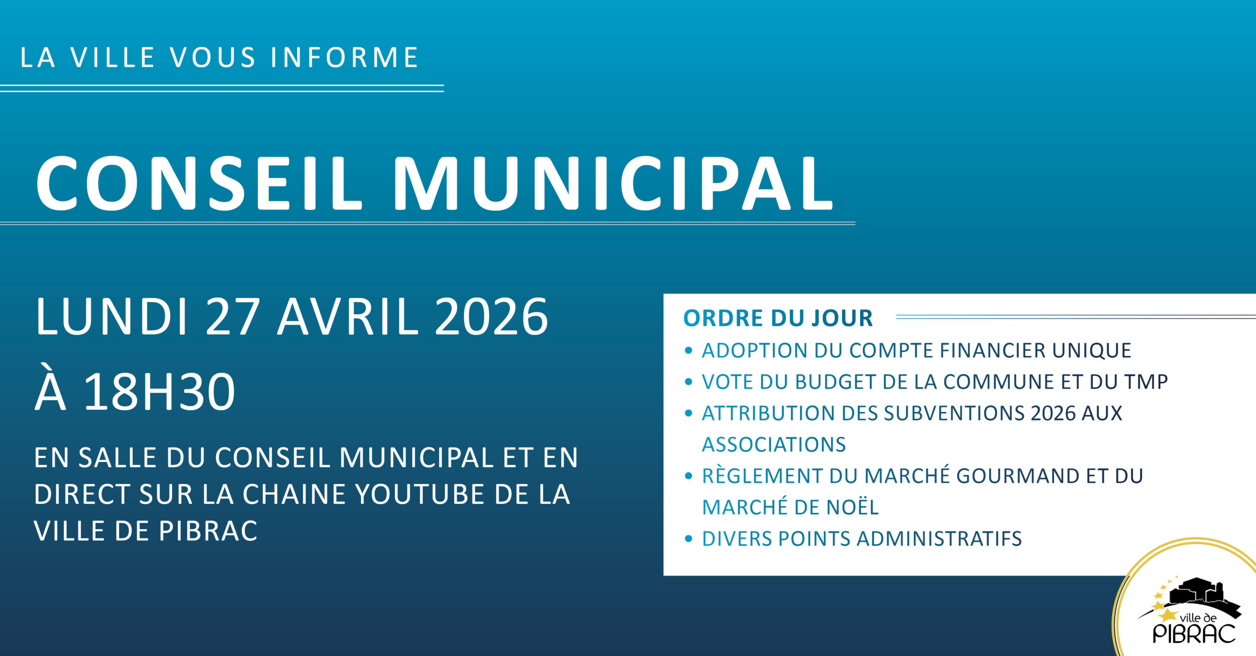 Conseil municipal du 8 avril